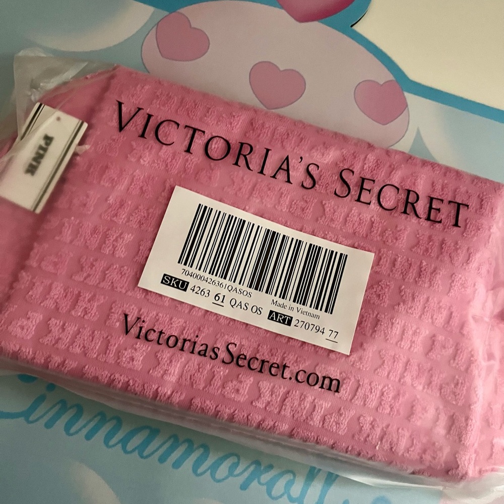 Plush Teddy Mini Tote Bag & Terry Makeup Bag BUNDLE!!